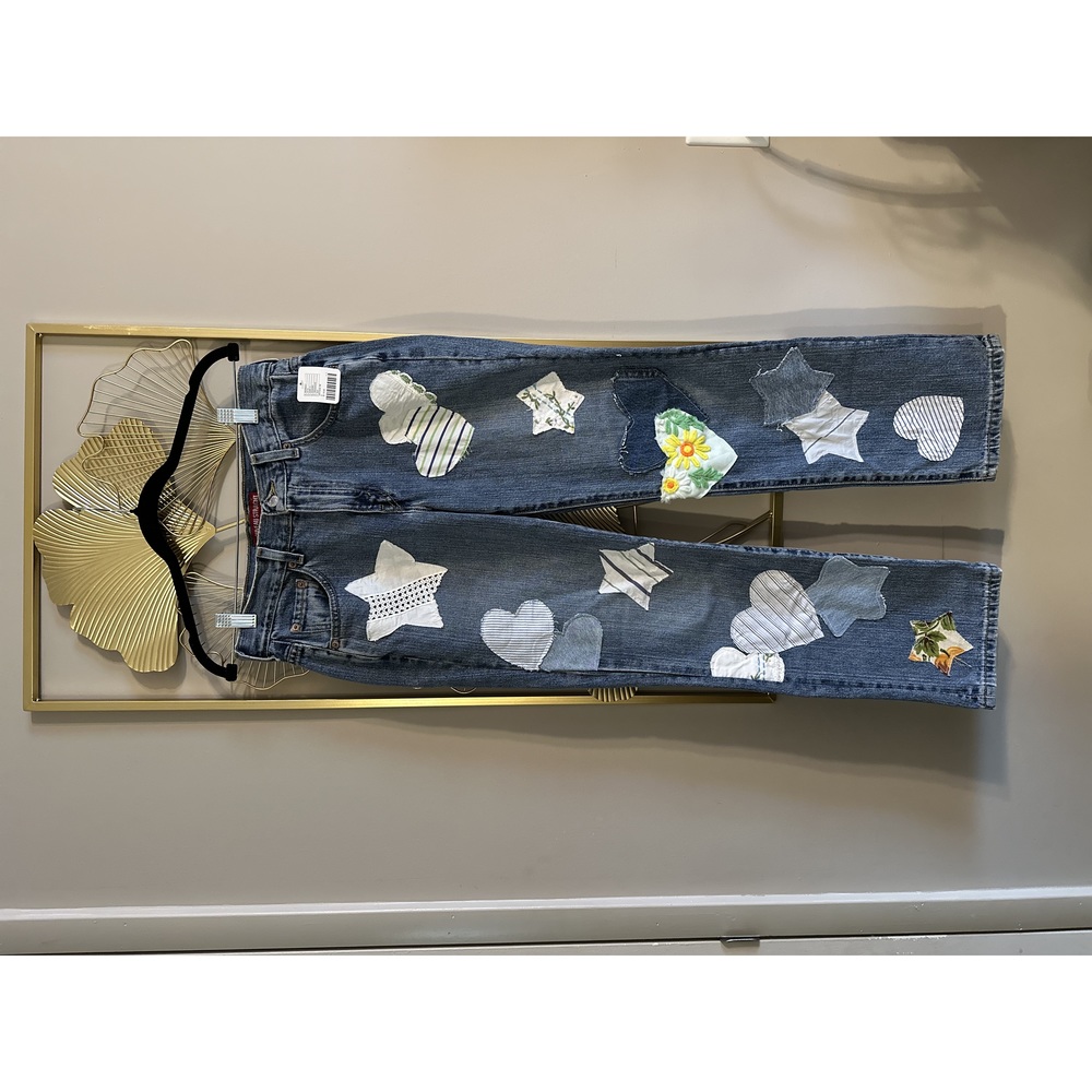 Urban Outfitters - Urban Renewal Remade - Levi's Star & Heart Patch Jeans